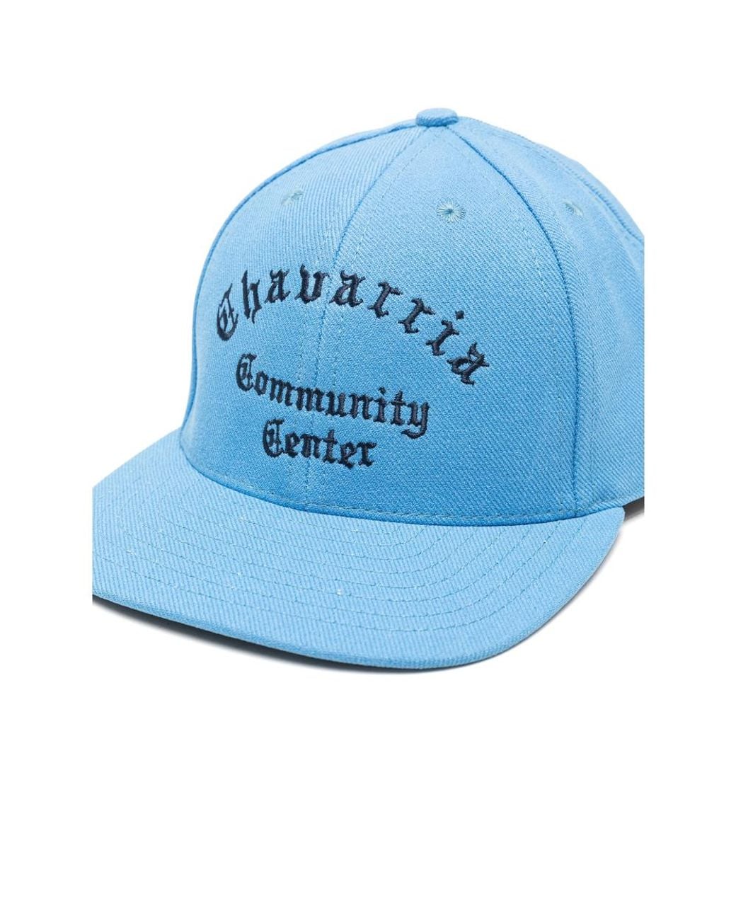 Willy Chavarria Blue Embroidered-Logo Cap for men