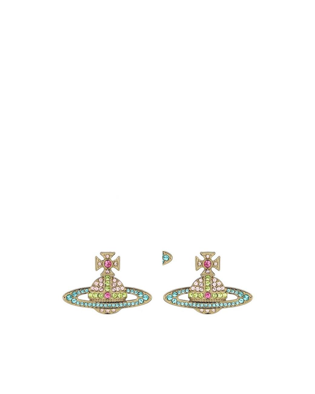Vivienne Westwood Multicolor Kika Crystal-Embellished Orb Earrings