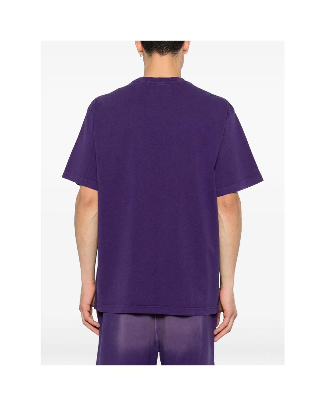 AWAKE NY Purple Chest-Pocket T-Shirt for men
