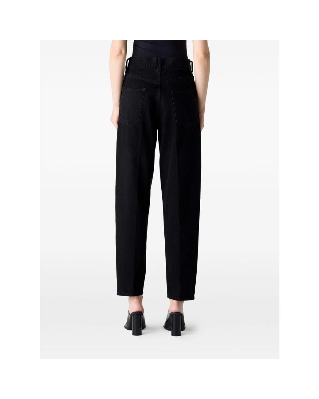 Agolde Black 80's Belt-Loops Jeans