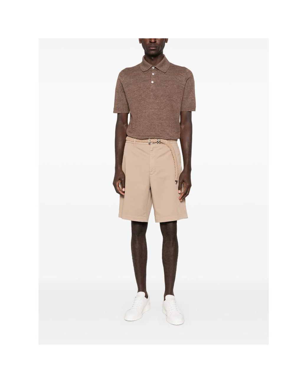 Brunello Cucinelli Natural Neutrals Shorts for men
