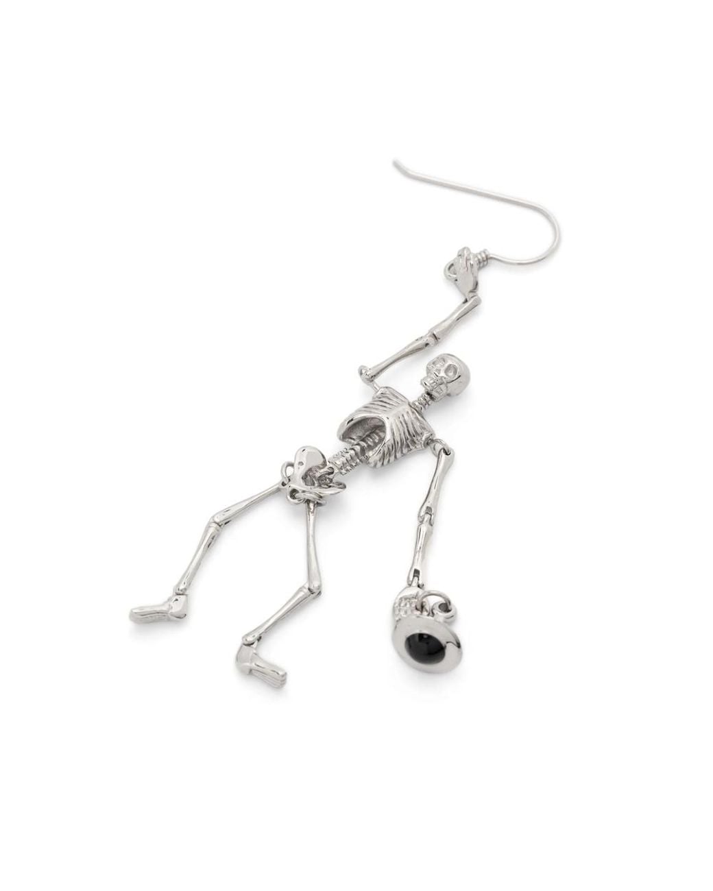 Vivienne Westwood White Skeleton Earrings