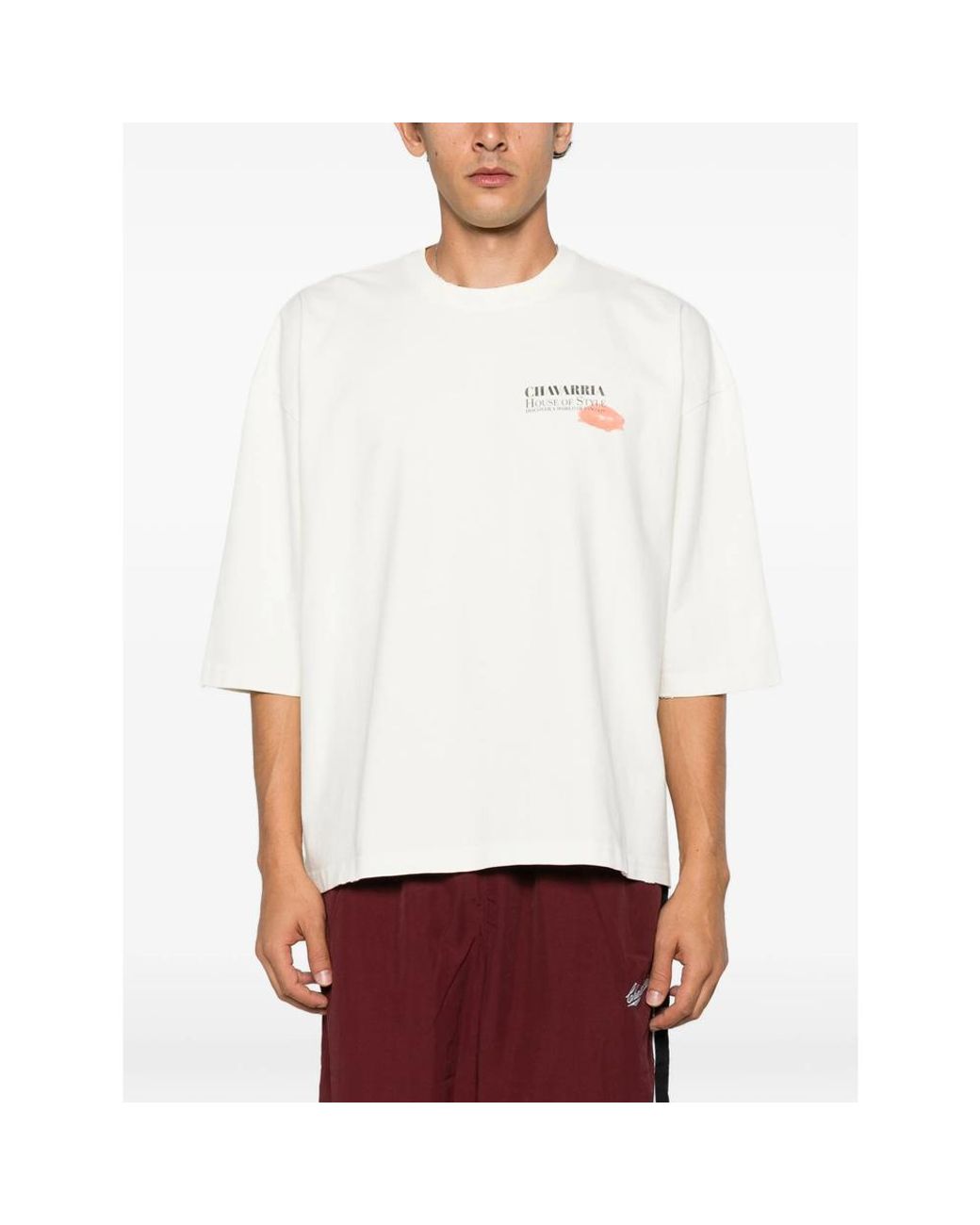 Willy Chavarria White Total Transformation Buffalo Graphic-Print T-Shirt for men