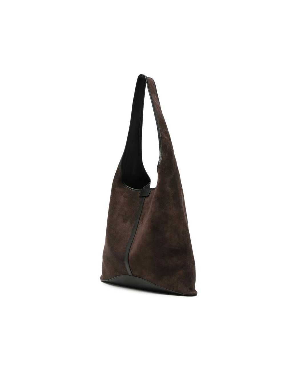 Soeur Black Delice Suede Leather Tote Bag