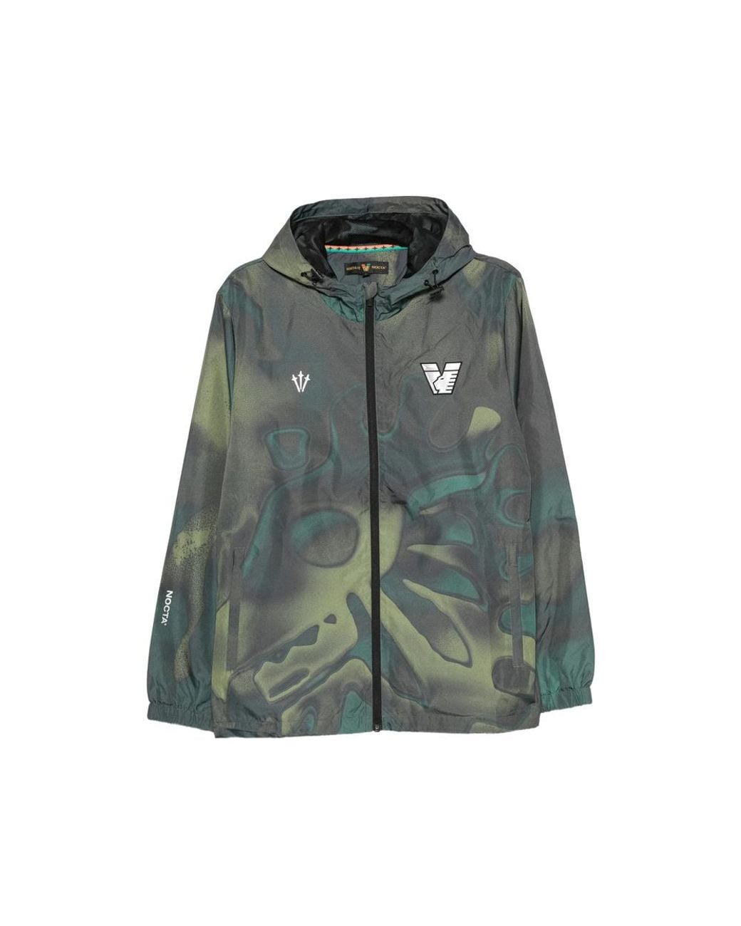 NOCTA Green X Graphic-Print Hooded Jacket for men