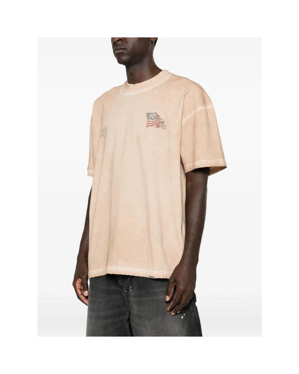 Represent Natural Graphic-Print Distressed T-Shirt for men