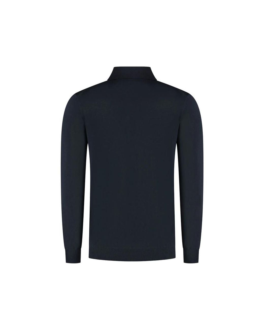 ZANONE-SLOWEAR Blue Buttoned Polo Shirt for men