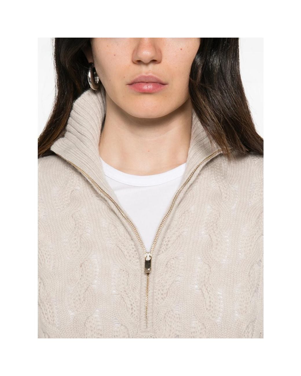 Max Mara White Neutrals Knitwear