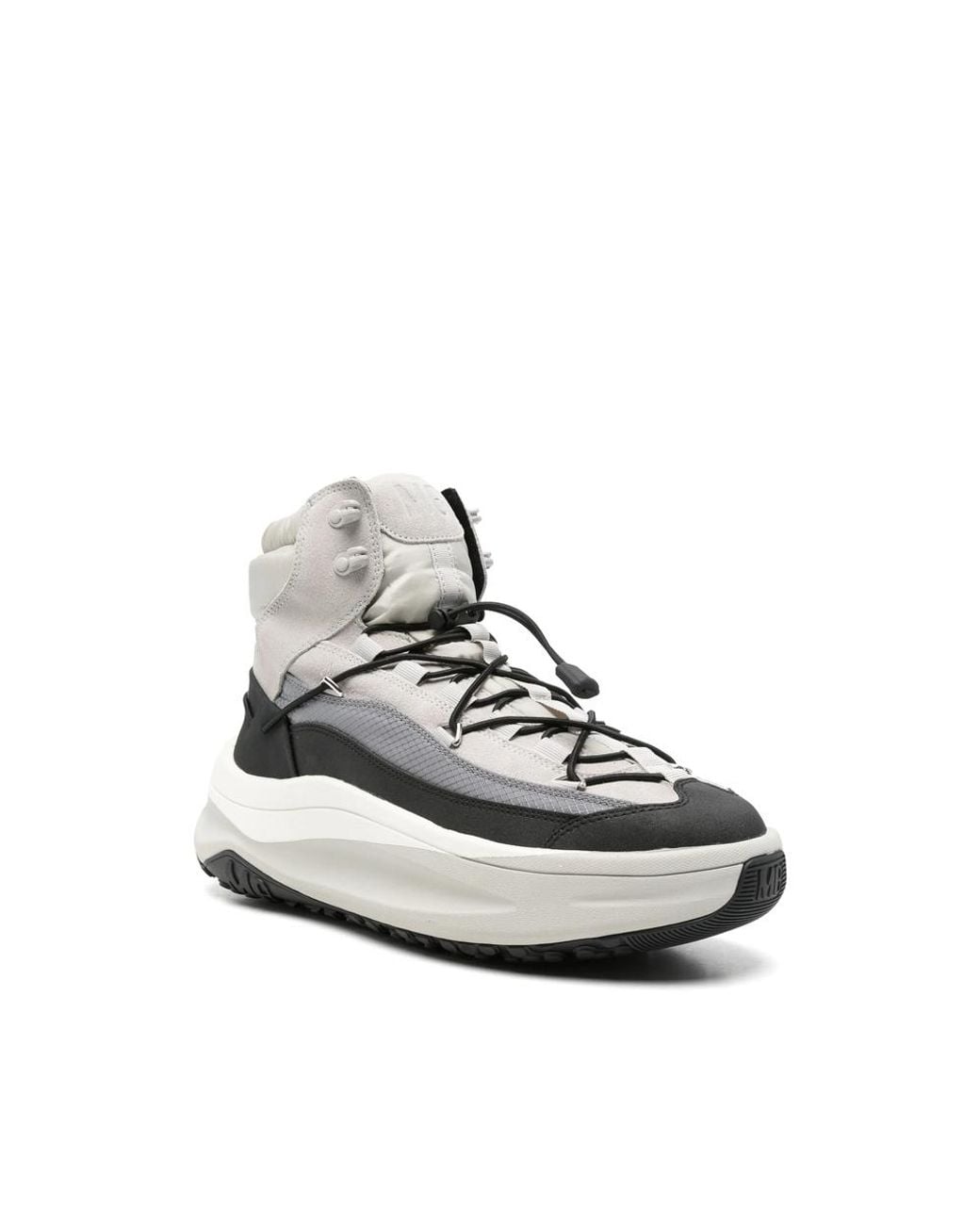 Moon Boot White Panelled High-Top Sneakers for men