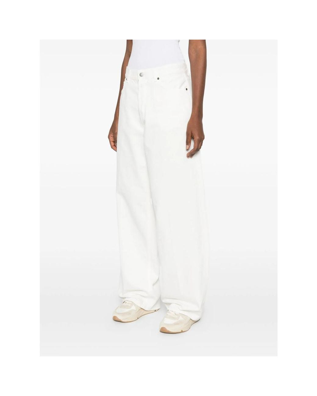 Haikure White Five-Pocket Jeans