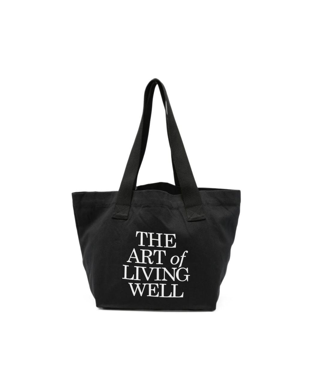 Sporty & Rich Black Print Tote Bag