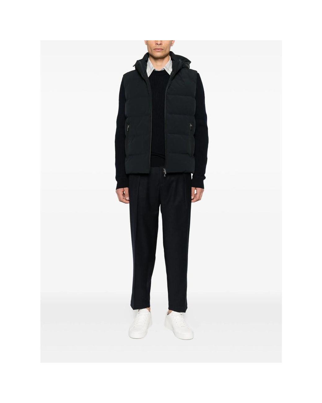 Briglia 1949 Black Pleated-Pocket Trousers for men