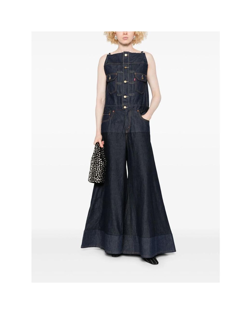 Levi's® x sacai Women's Denim Jumpsuit Levi's® X Sacai Women's Denim Jumpsuit - Dark Wash | Levi's® US