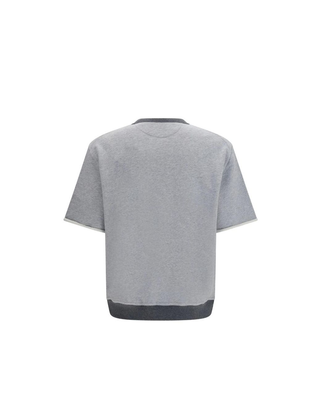 Brunello Cucinelli Gray T-Shirts & Vests for men