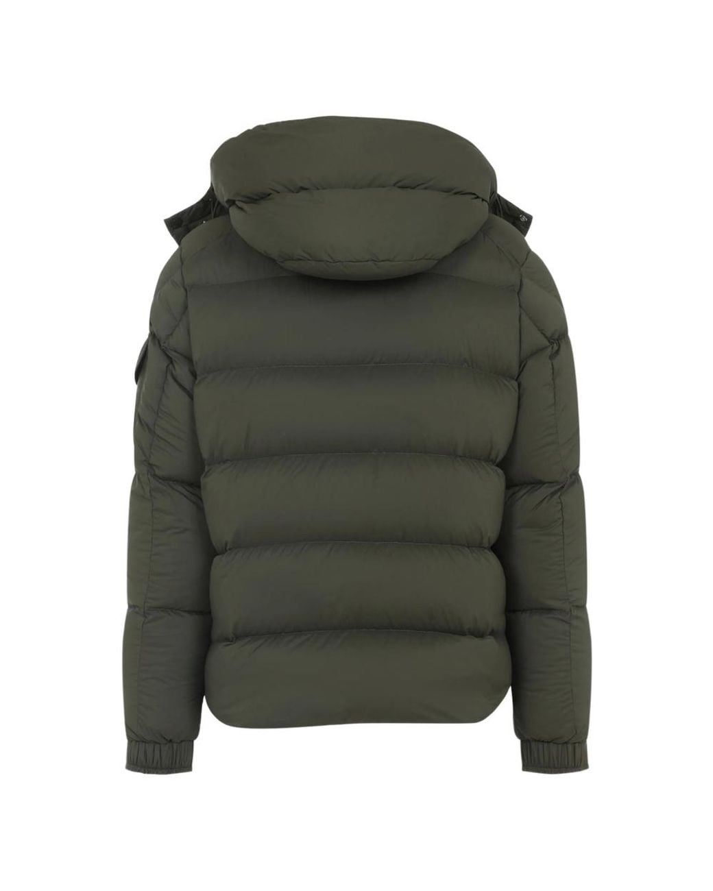 Moncler Green Button Hooded Jacket for men