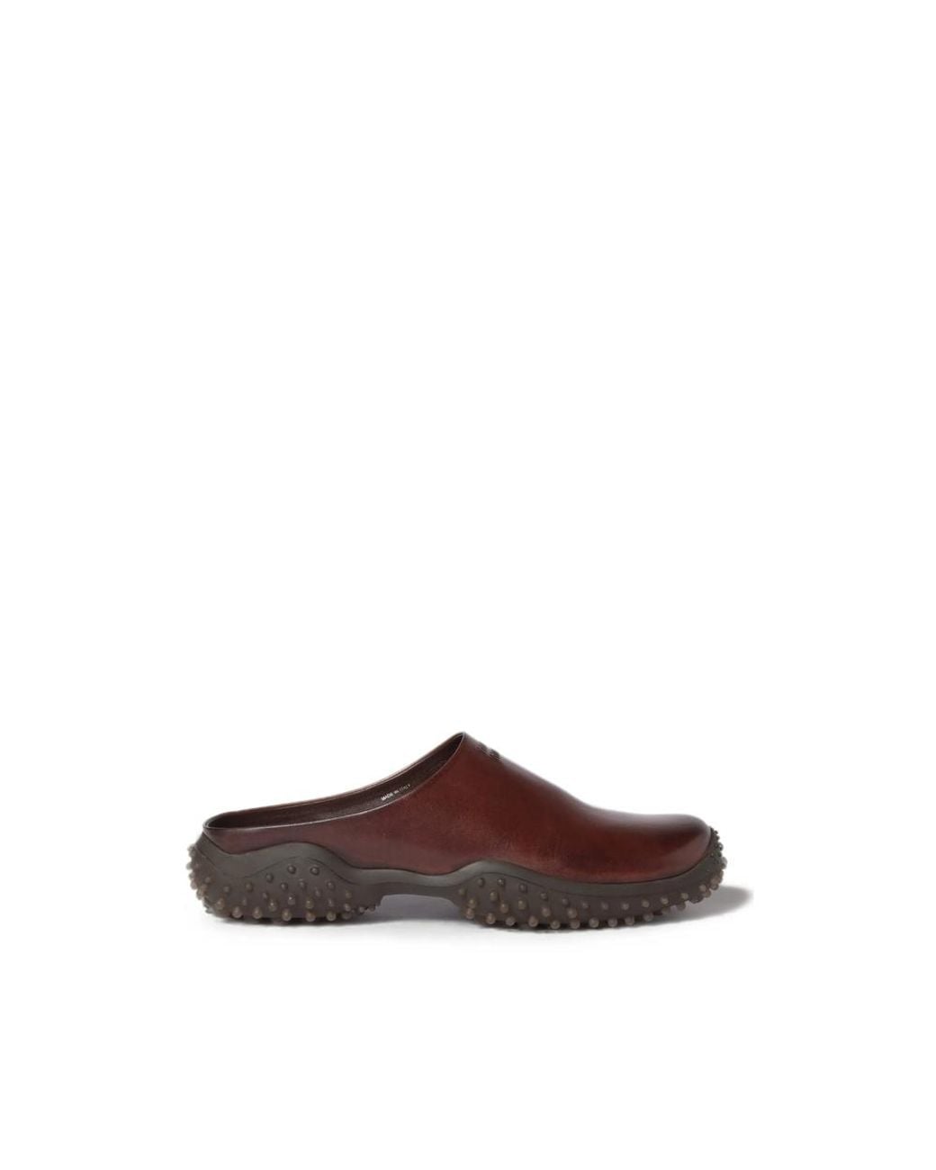 Miu Miu Brown Leather Mules