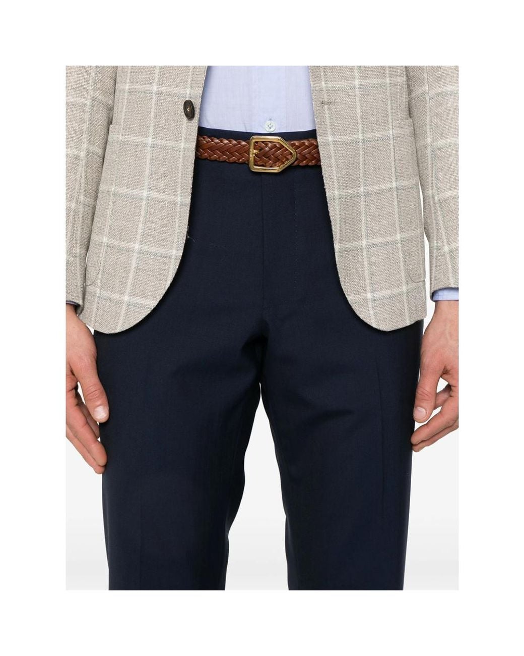 Rota Blue Tailored Trousers for men