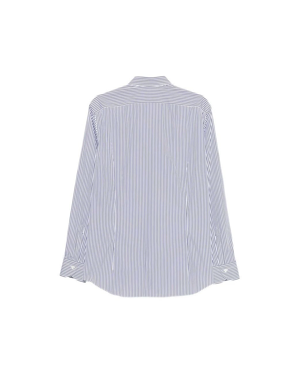 CAMICERIA MAZZARELLI Purple Striped Shirt for men
