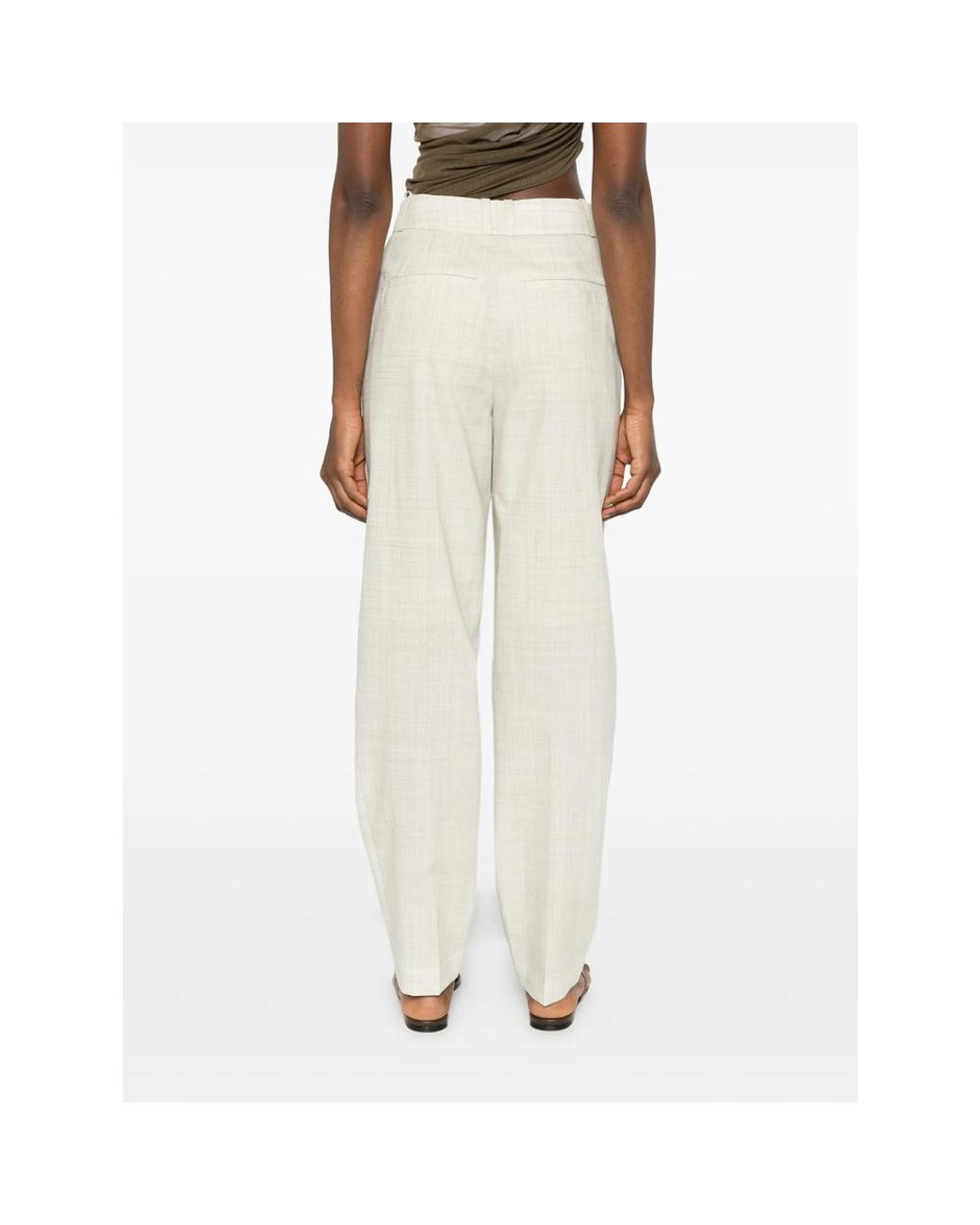 Joseph White Straight Trousers