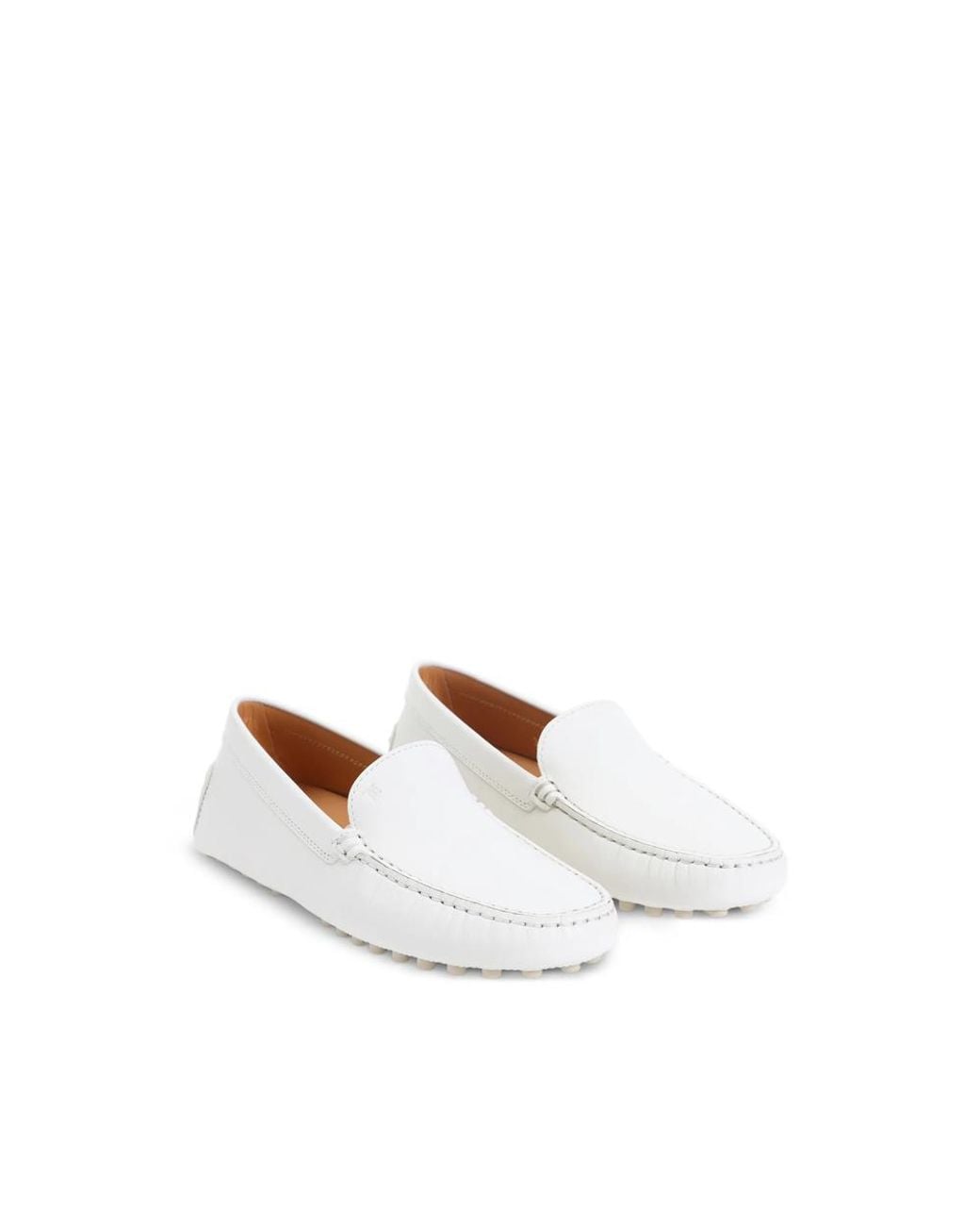 Tod's White Loafers