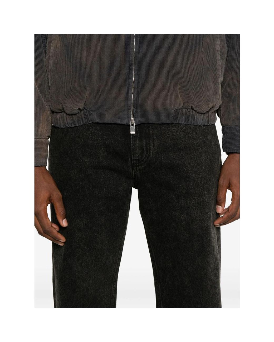 TONYWACK Black Straight-Leg Jeans for men