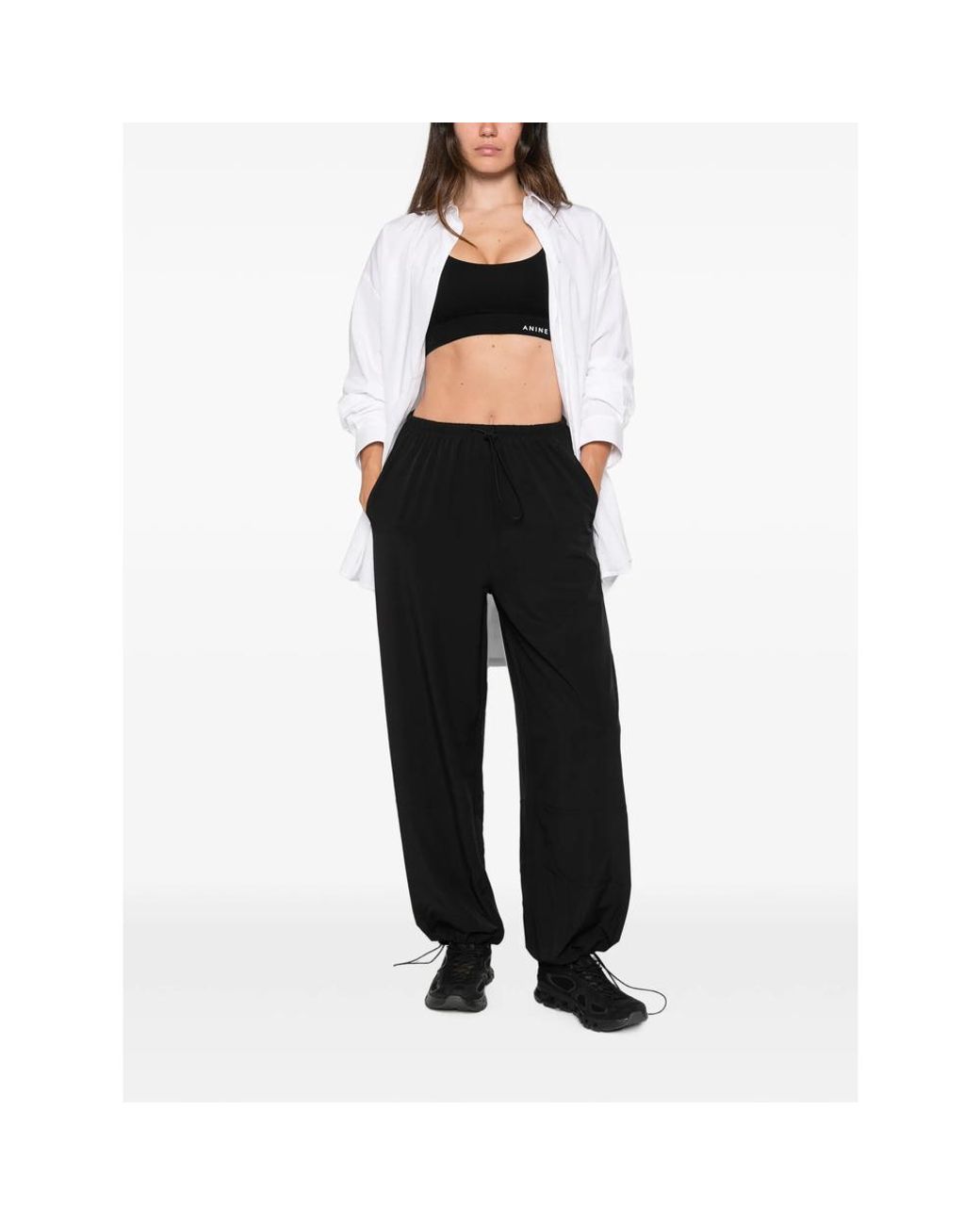 Calvin Klein Black Drawstring Track Pants