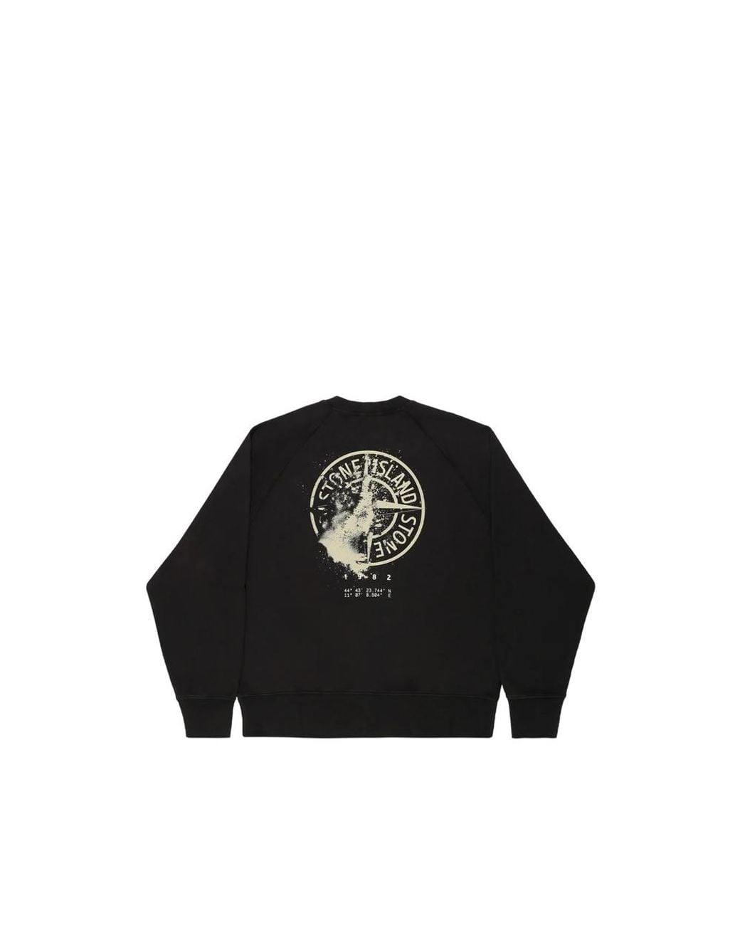 Stone Island Black 6100008 Cotton Fleece Sweatshirt for men