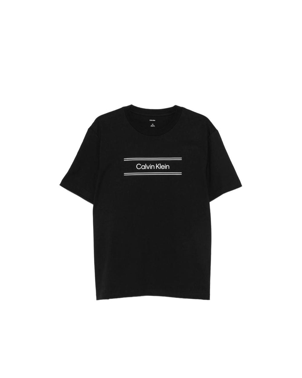 Calvin Klein Black Logo-Print T-Shirt for men