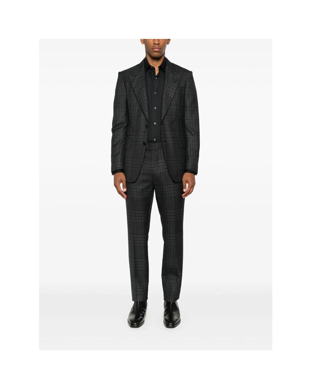 CAMICERIA MAZZARELLI Black Button-Down Shirt for men