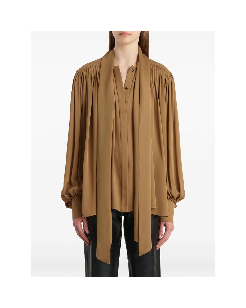 Khaite Brown Vali Top