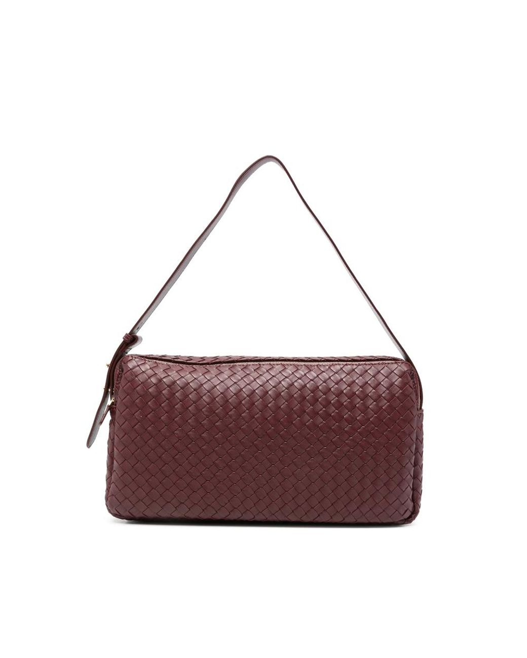 Elleme Purple Large Trousse Leather Shoulder Bag