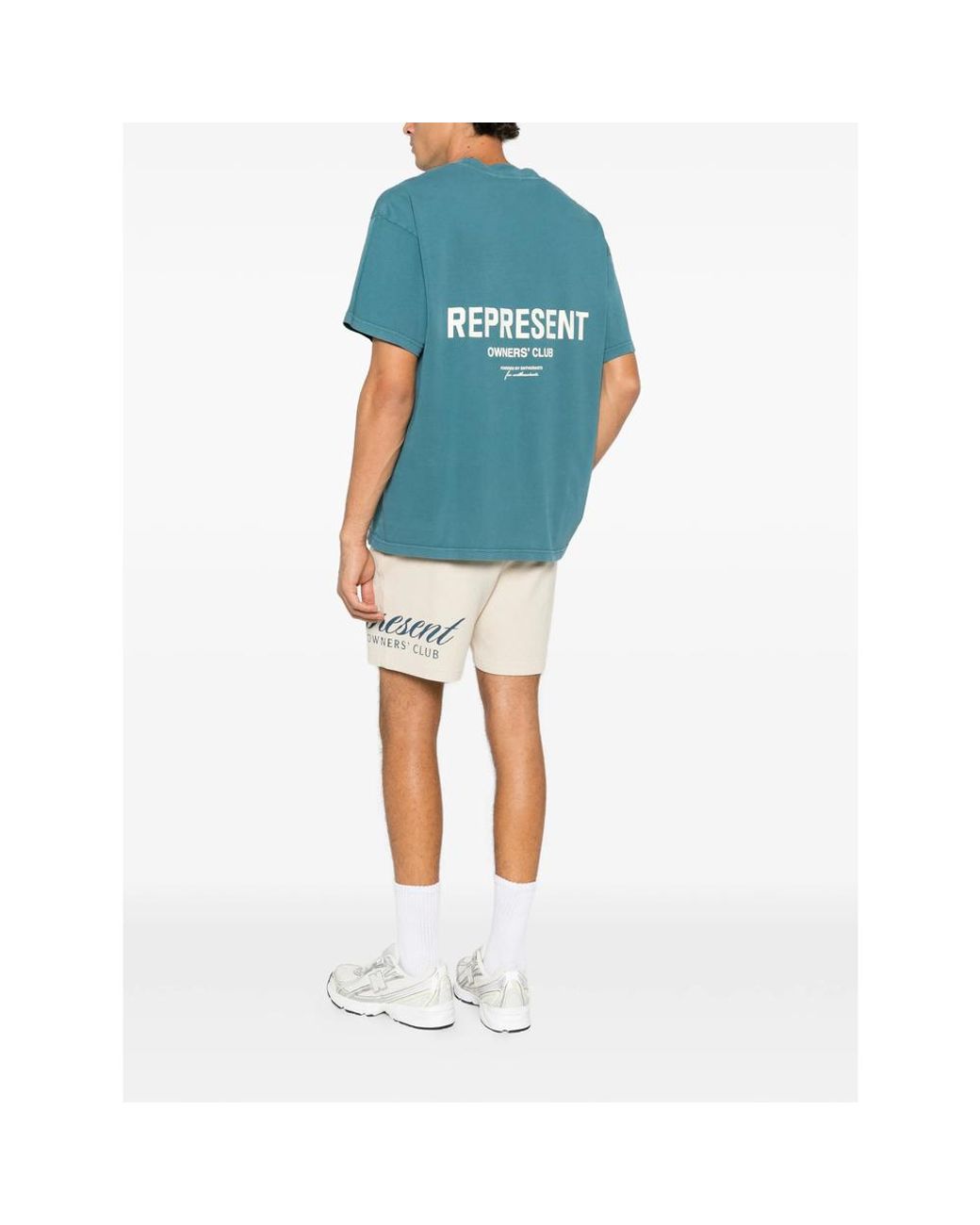 Represent Blue Owners' Club Logo-Print T-Shirt for men