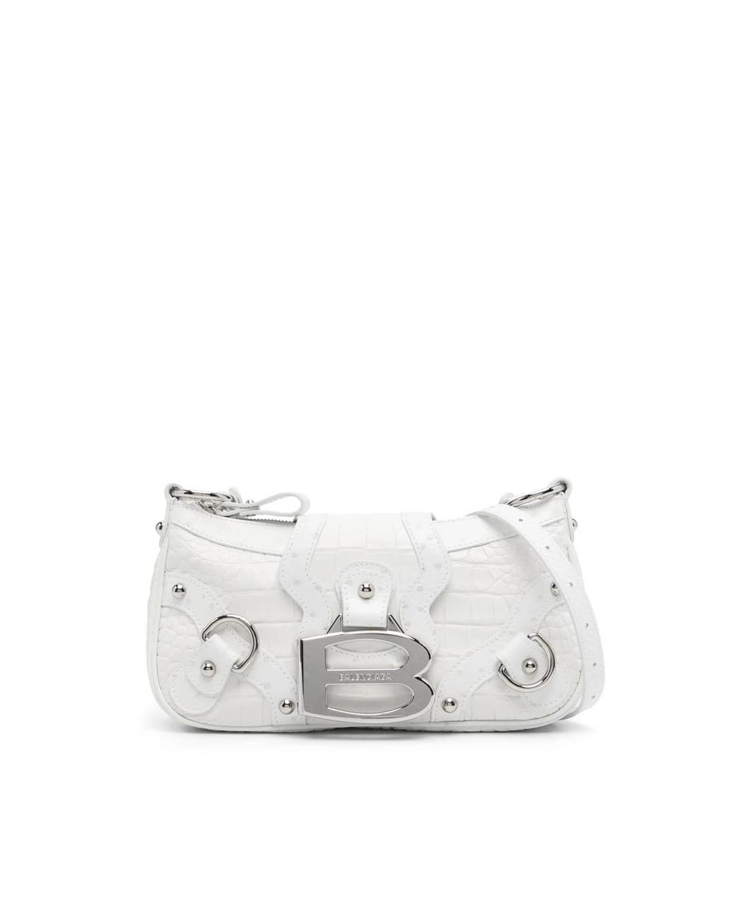 Balenciaga White Shoulder Bags