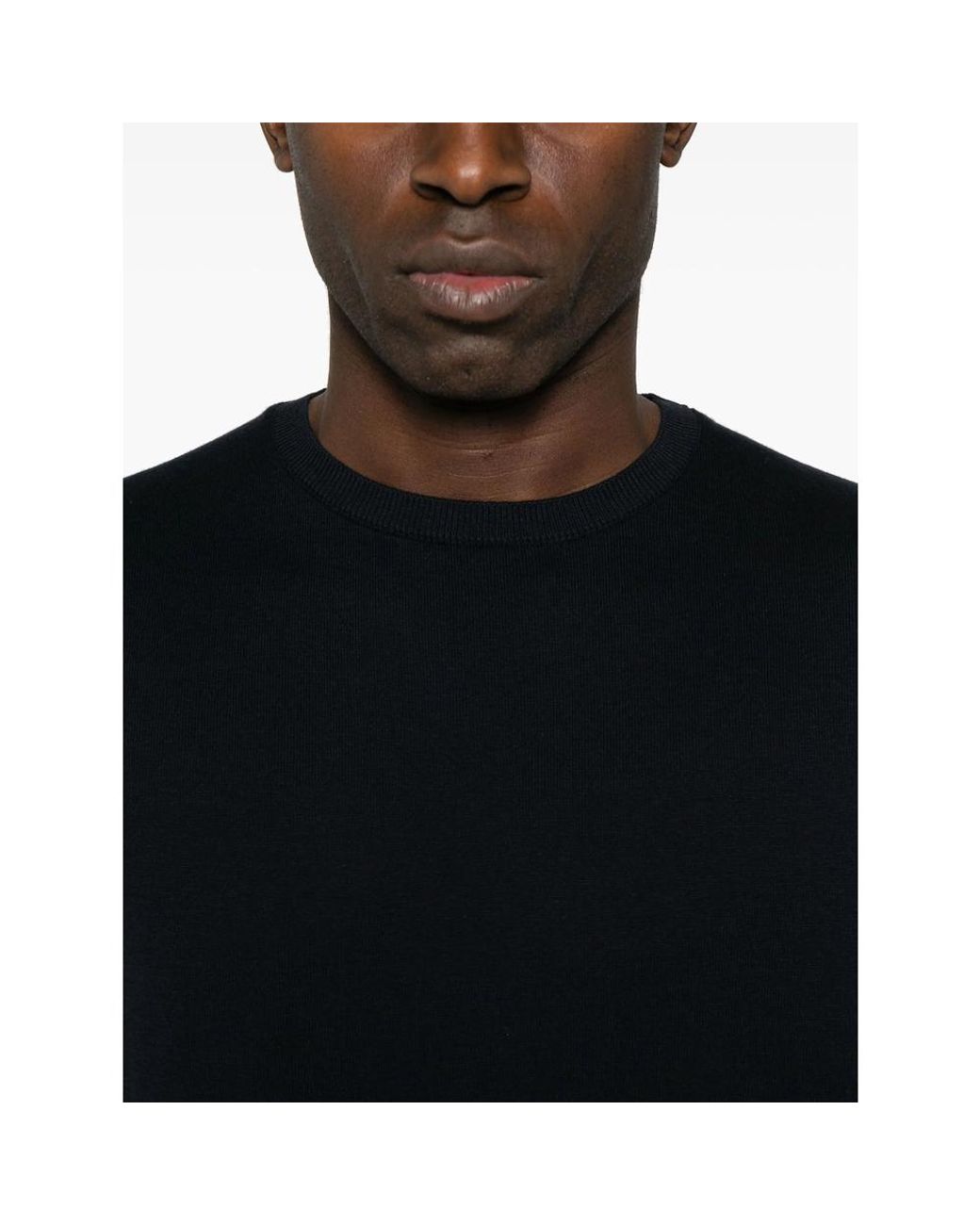 Eraldo Black Knitted T-Shirt for men