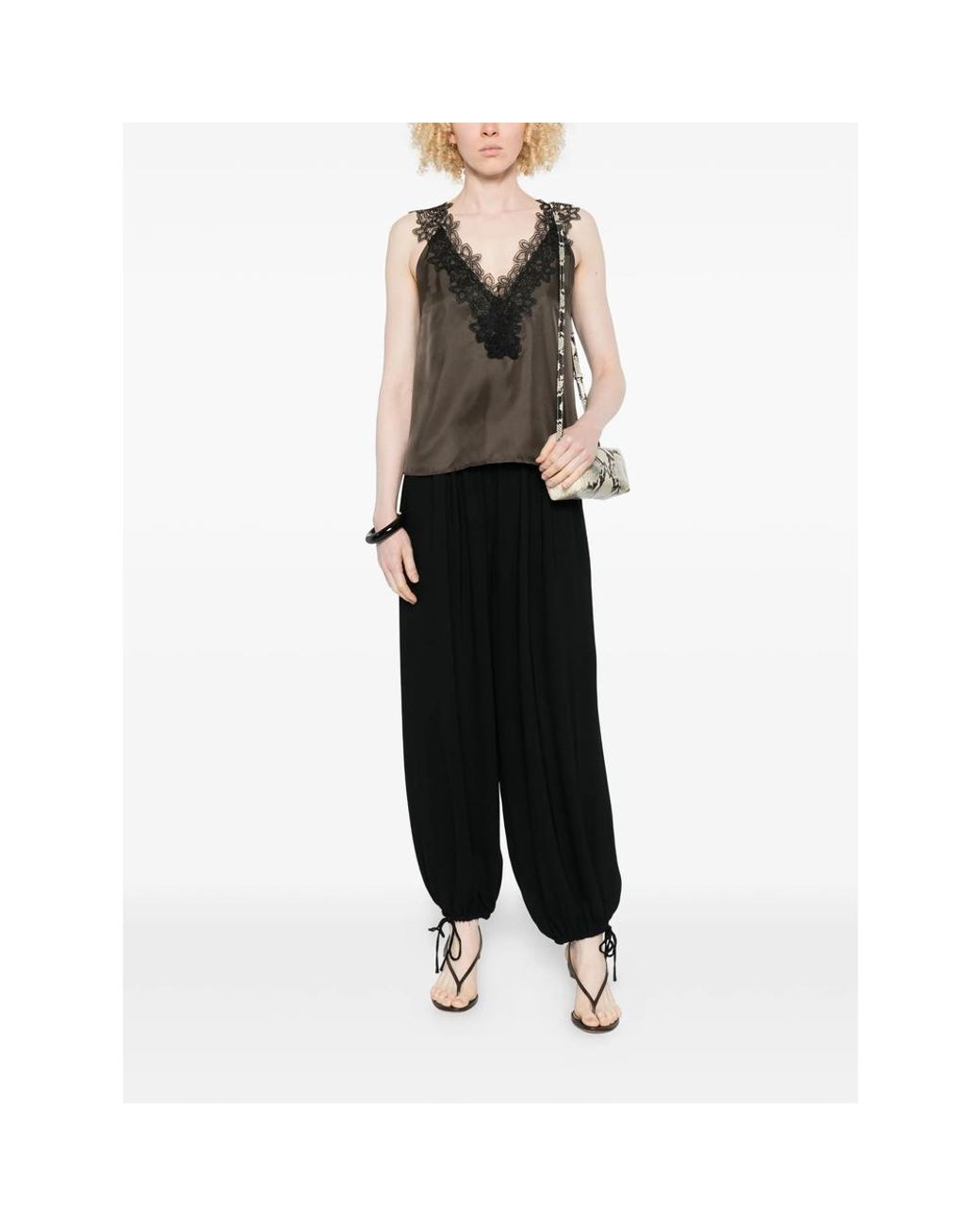 Rohe Brown Sleeveless Tops