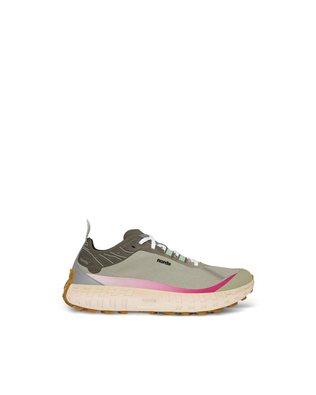Norda Natural 001A Mesh-Panel Sneakers
