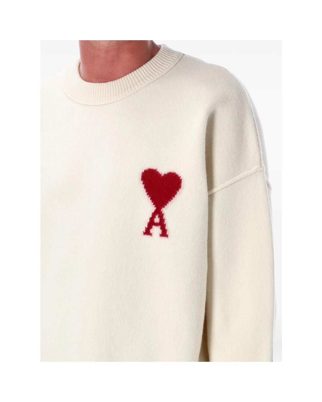 AMI White Neutrals Sweaters & Knitwear for men