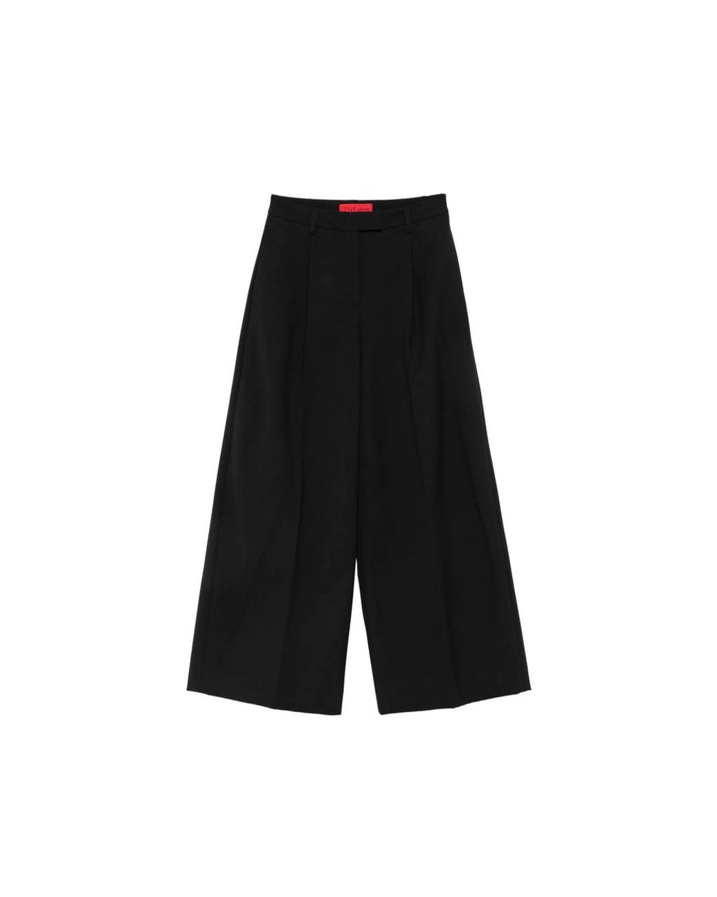 Thelatest Black Pleated Wide-Leg Palazzo Pants