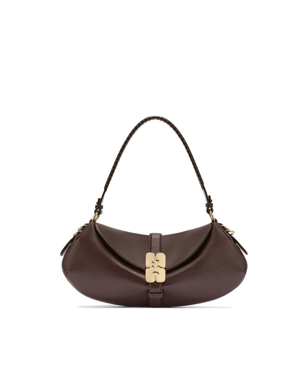 Ganni Brown Shoulder Bags