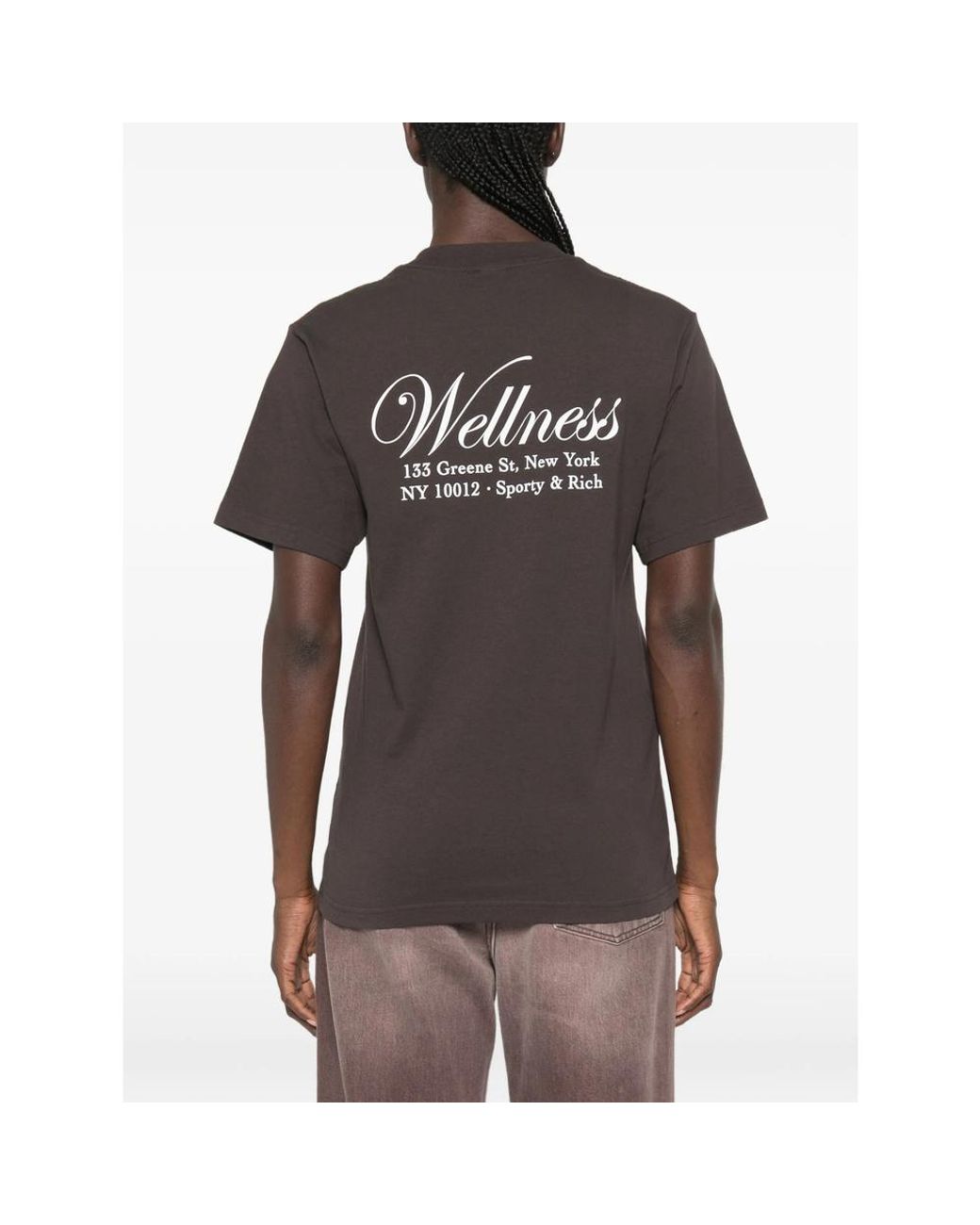 Sporty & Rich Black Soho Cotton T-Shirt