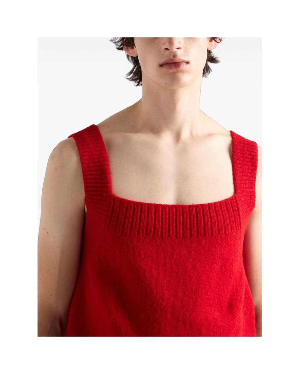 Prada Red T-Shirts & Vests for men