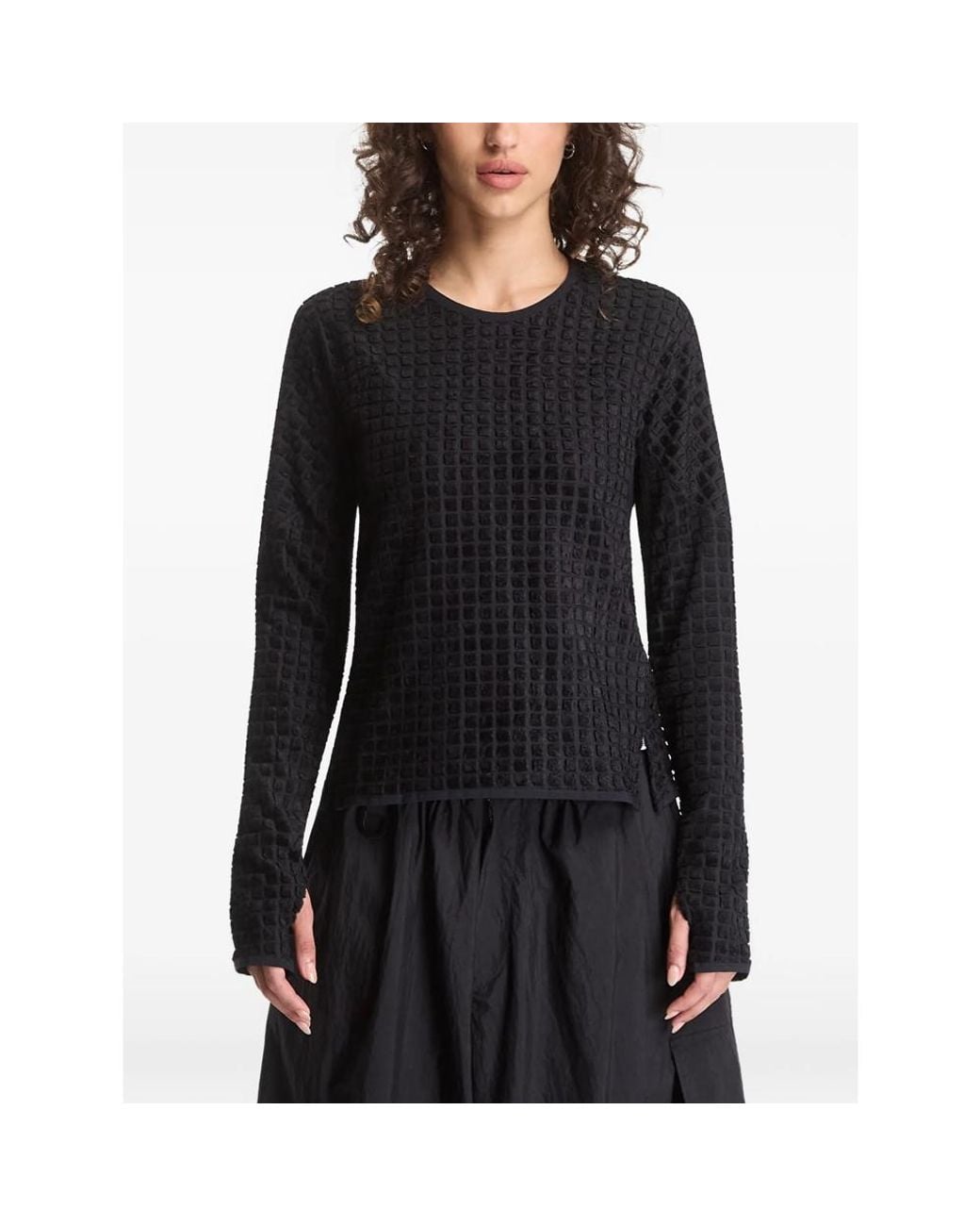 Y-3 Black Reversible Long-Sleeve T-Shirt