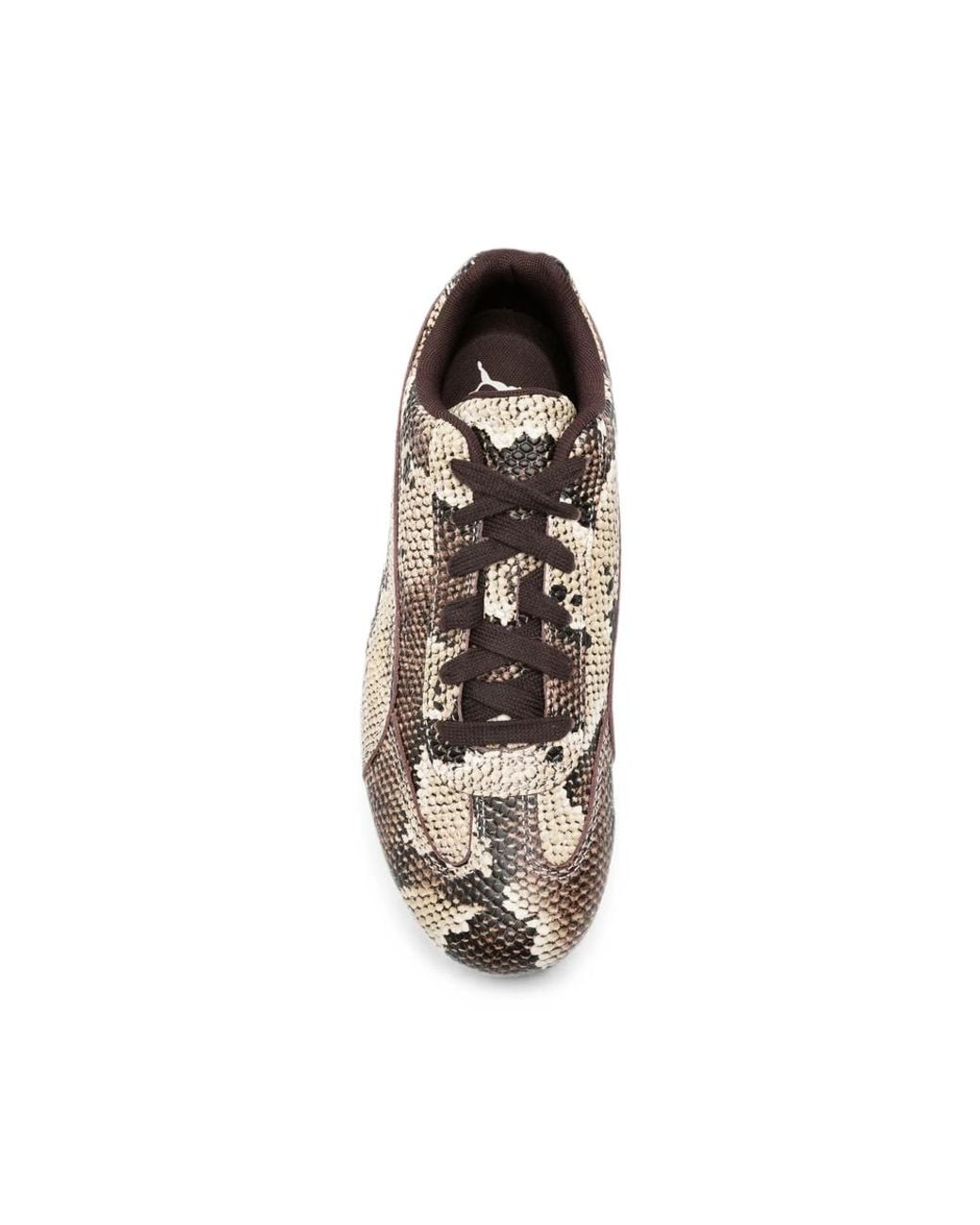 PUMA Brown Speedcat Snake Sneakers