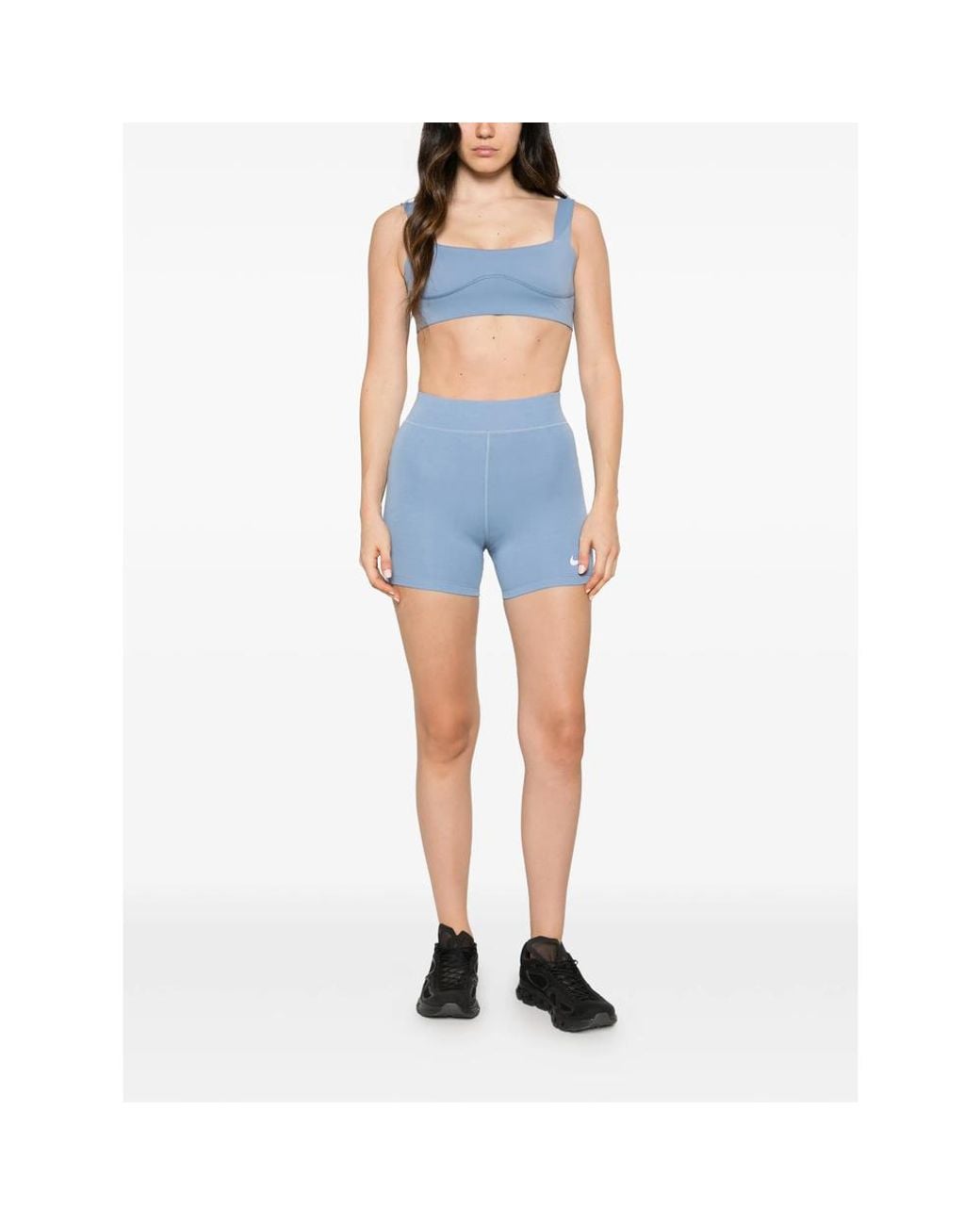 Nike Blue Logo-Print Performance Shorts