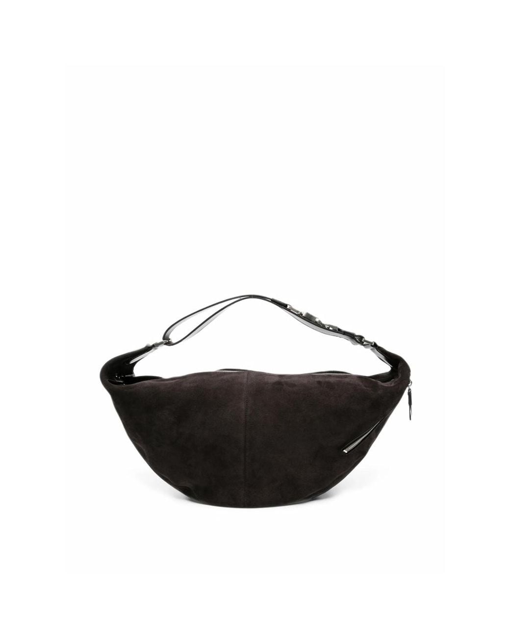 Lemaire Black Quiver Clip Leather Tote Bag