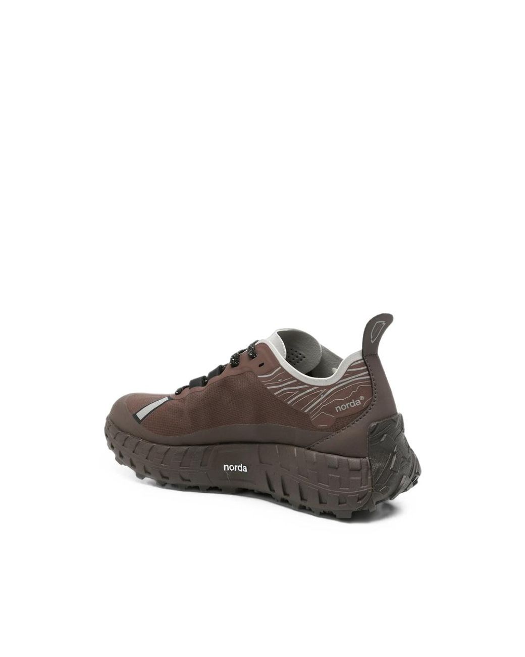 Norda Brown 001A Lace-Up Sneakers for men