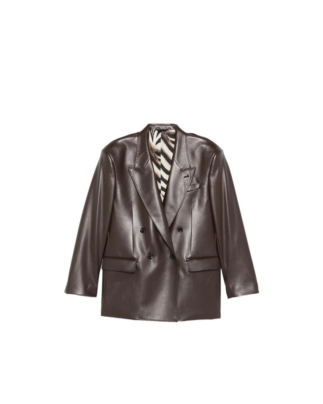 Eraldo Brown Double-Breasted Blazer