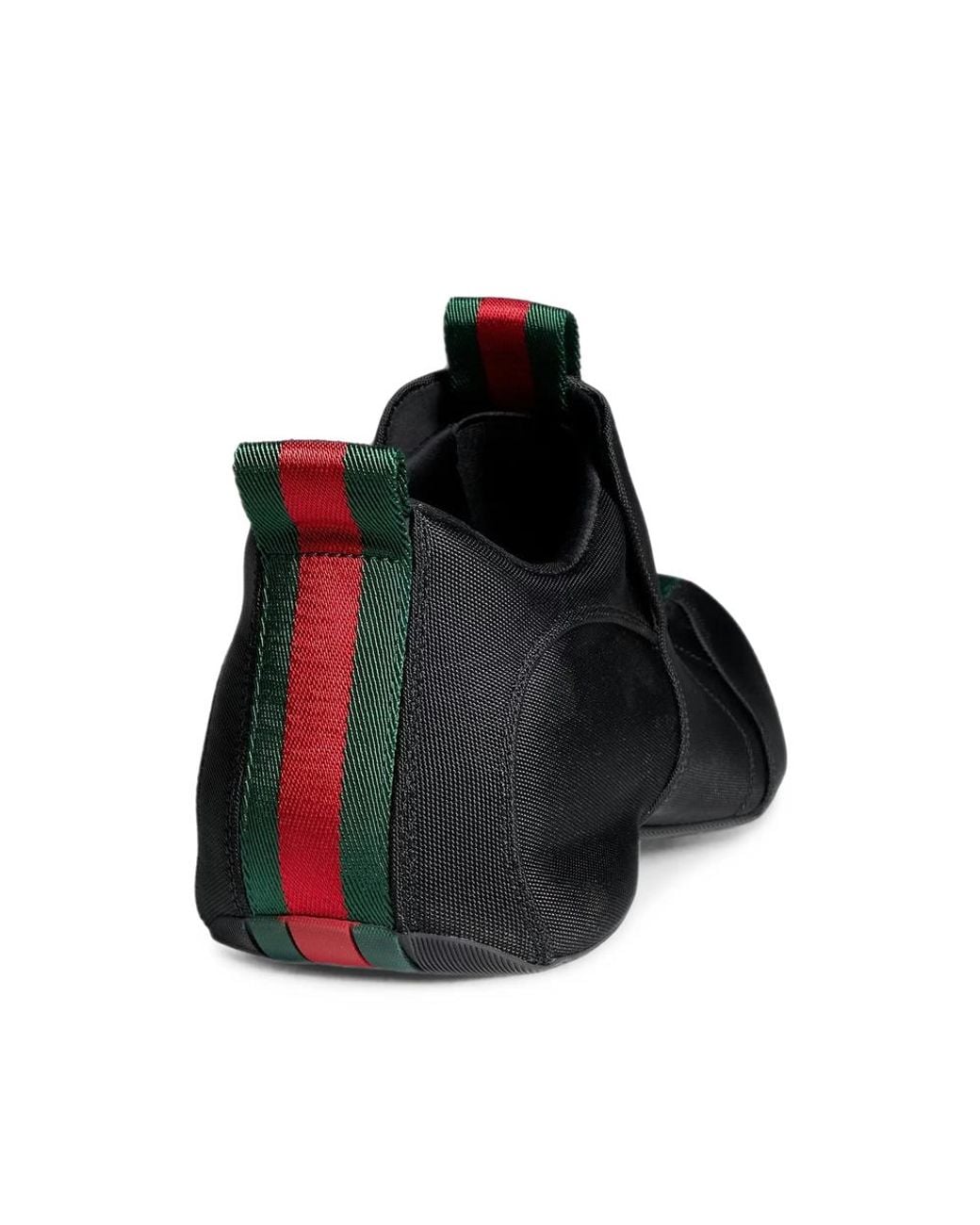 Gucci Black Drip Web-Stripe Sneakers for men