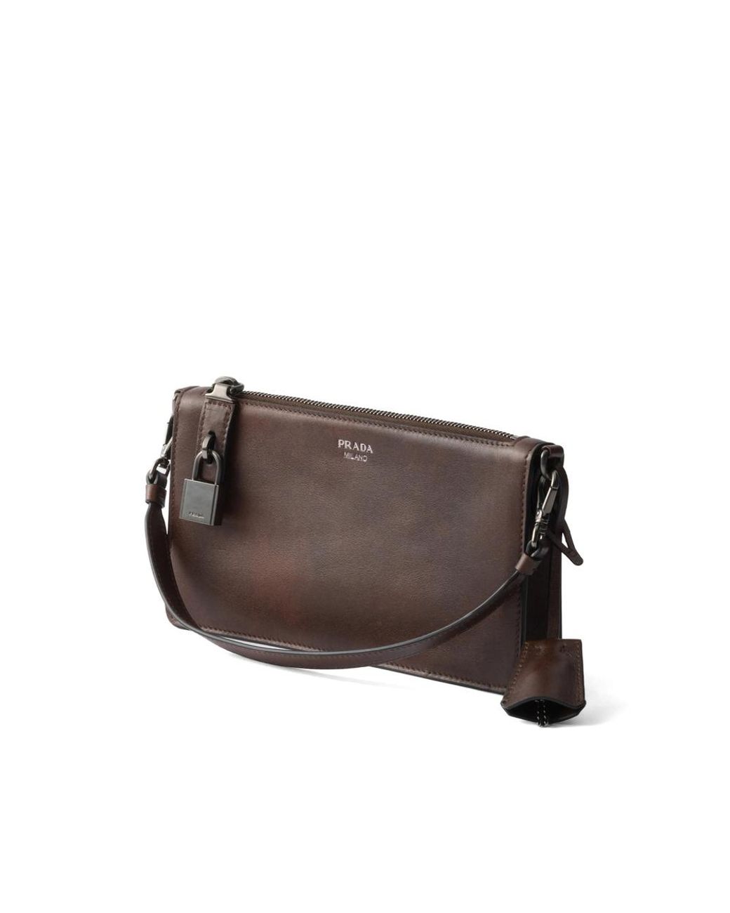 Prada Brown Clutch Bags for men
