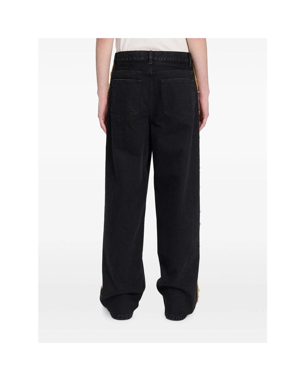 Ann Demeulemeester Black Hanno Loose-Fit Jeans for men